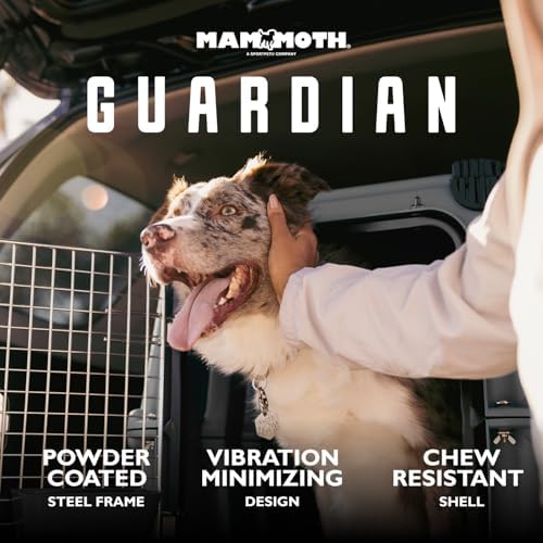 Mammoth Guardian Dog Kennel 36" Heavy Duty Travel & Outdoor Crate for Puppies, Small, Medium & Large Dogs, Secure 3 Bolt Lock, Adventure Ready for Hunting, Camping & Offroad – Gunmetal Gray