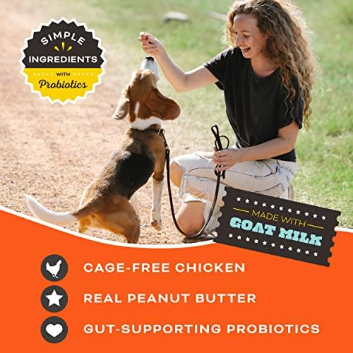Primal Freeze Dried Dog Treats, You're My Butter Half; Chicken & Peanut Butter with Goat Milk, Grain Free Training Treats for Dogs, 2 oz (Pack of 2)