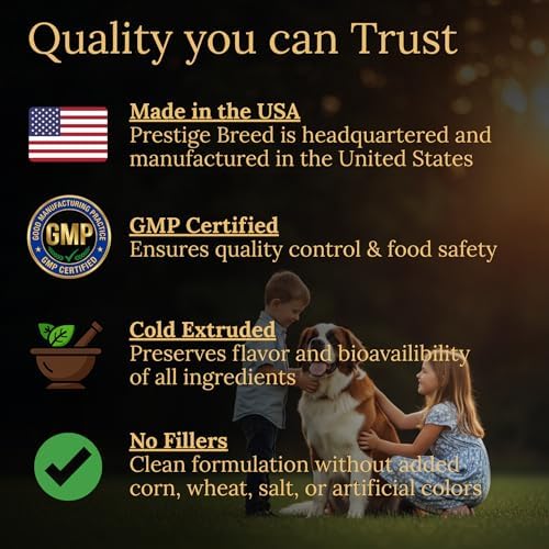 Saint Bernard Multivitamins, 90 Count, Made in the USA with Real Bacon.