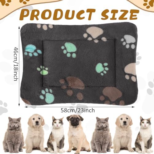 Tuanse 4 Pack Soft Pet Bed Mat Small Dog Crate Fleece