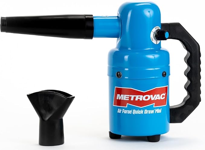 METROVAC Air Force Quick Draw PED-500V Variable Speed High Velocity Dog Hair Dryer | Portable Pet Grooming Blower