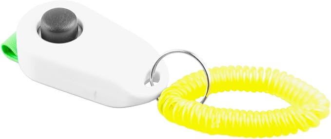 Chrees Dog Training Clicker Ring, White