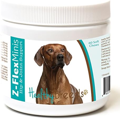 Healthy Breeds Rhodesian Ridgeback Z-Flex Minis Hip and Joint Support Soft Chews 60 Count