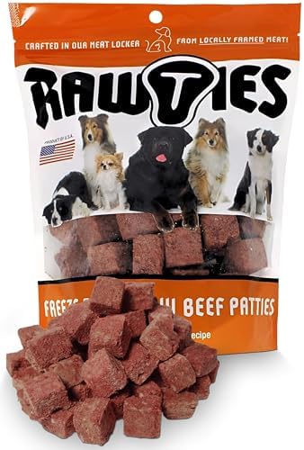 Premium Freeze-Dried Raw Beef Patties for Dogs – 100% USA-Sourced Raw Meat Dog Food – Grain-Free, No Fillers, High Protein Nutrition for Small & Large Breeds