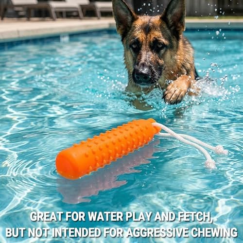 Dog Water Toys, 2 Pack Floating Bumper Fetch Toy Dummy | Interactive Retrieving Training Float Pet Rope Toy for Pool, Lake Outdoor Small Medium Large Dogs