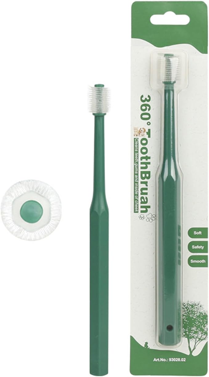 Small Pet Toothbrush for Dogs & Cats, Soft Bristle Training Toothbrush for Gentle Teeth Care Kit