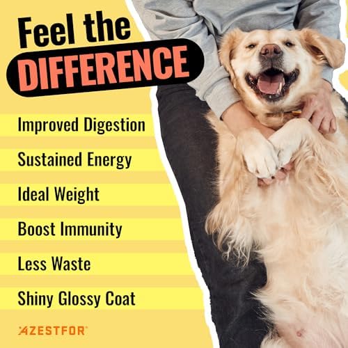 Azestfor Homemade Dog Food Supplement Dog Vitamins Made in USA Add to Holistic Whole Food Diets Raw BARF All Breeds Puppy Adult 16oz Powder