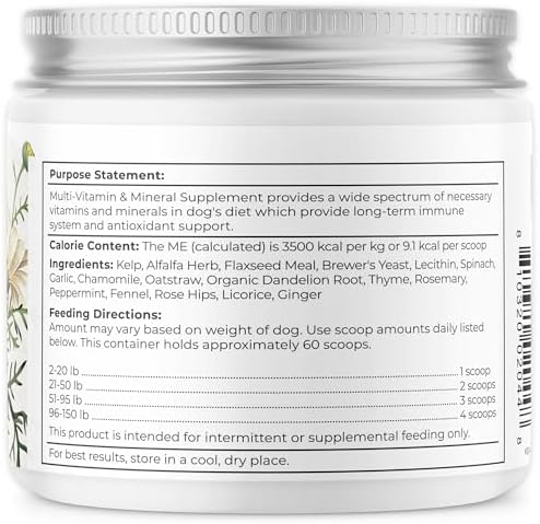 Dr. Harvey's Herbal Multi-Vitamin and Mineral Supplement for Dogs (7 Ounces)
