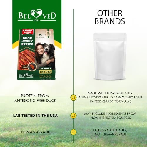 Beloved Pets Duck Jerky Strips Dog Treats - Human Grade, 10.6oz