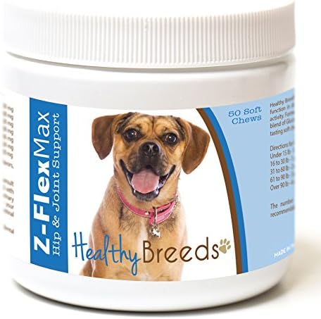 Healthy Breeds Puggle Z-Flex Max Hip and Joint Soft Chews 50 Count
