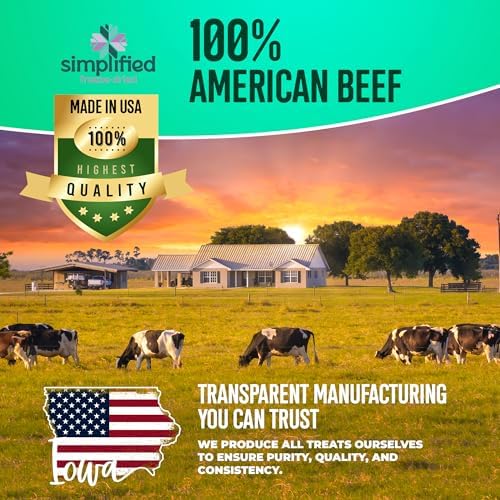 IOWA'S OWN Freeze Dried Beef Liver Treats for Dogs 15lbs and up – Single Ingredient Training Treats – High Protein – Healthy Natural Snack - No Additives or Fillers - Made in USA – 4oz Bag