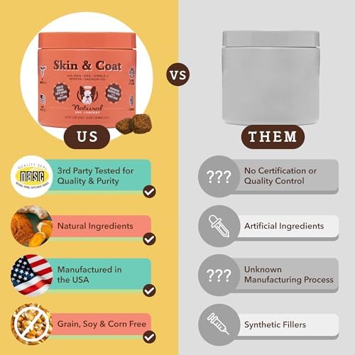 Natural Dog Company Wellness Bundle for Dogs, Skin & Coat Supplements for Dogs, Hip & Joint and Glucosamine for Dogs