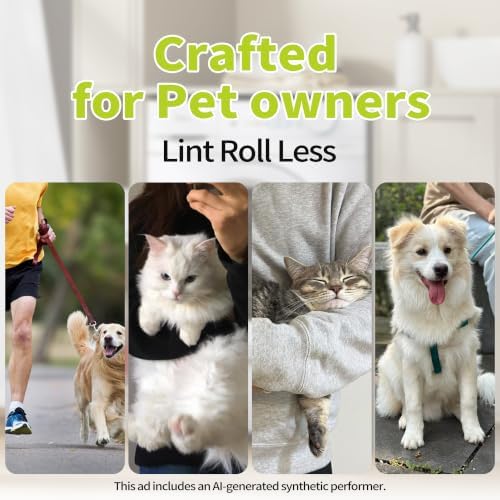 Dr.Easy LINT & HAIR REMOVER Pet HUGESHEETS with 3X Dryer Sheets, Lavender Fresh, 200 Count,PLANT&MINERAL-BASED FORMULA