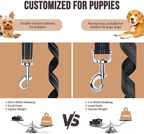 SlowTon Dog Car Seat Belt - 2-Pack with Bungee