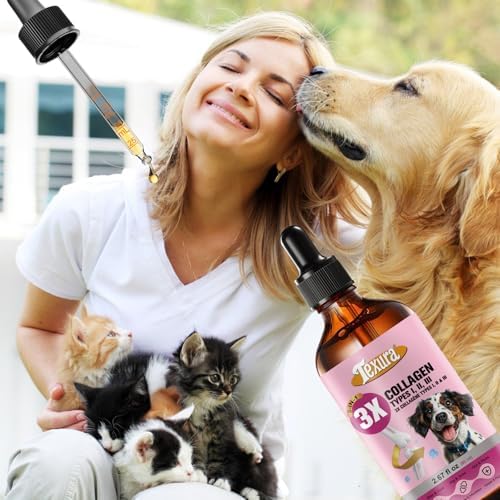 Liquid Collagen for Dogs & Cats – Grass-Fed Hydrolyzed – Supports Joints, Skin, Coat & Daily Wellness