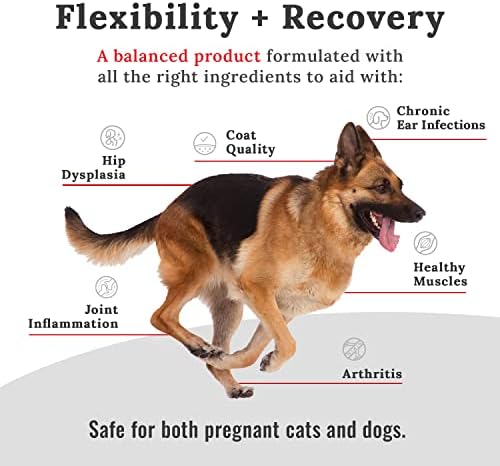 Mojo Joint Supplement for Dogs and Cats, Feline + Canine Food Grade Hip & Joint Supplement with Glucosamine and Chondroitin, Dog & Cat Mobility Supplement (Large, 16 oz)