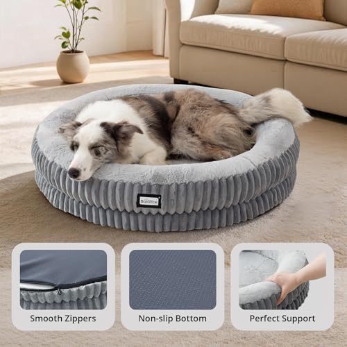 BALANCE Calming Donut Dog Bed, 36", Large