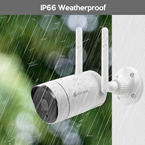 Kittyhok 3MP Wireless Security Camera Outdoor/Indoor, 2K Security Camera