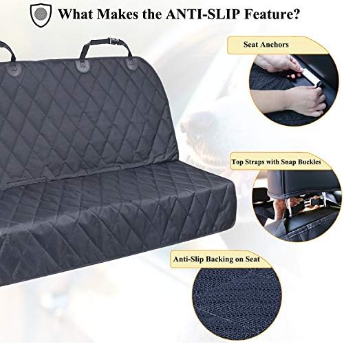 VIVAGLORY Front Dog Car Seat Cover - No-Skirt Design, Anti-Slip