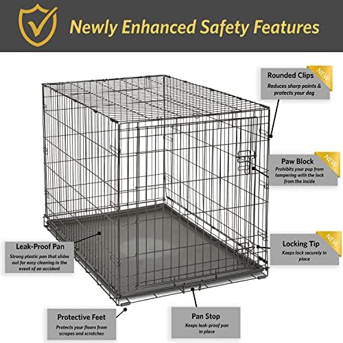 New World by Midwest 42-Inch Single Door Crate, for Large Breeds, 71-90 lbs