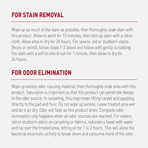 Nature’s Miracle Advanced Dog Stain & Odor Eliminator, Severe Mess, 32 oz