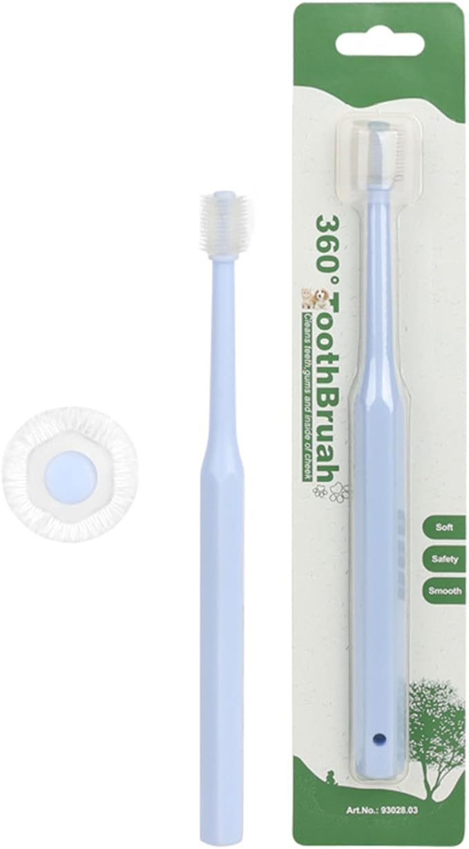 Small Pet Toothbrush for Dogs & Cats, Soft Bristle Training Toothbrush for Gentle Teeth Care Kit
