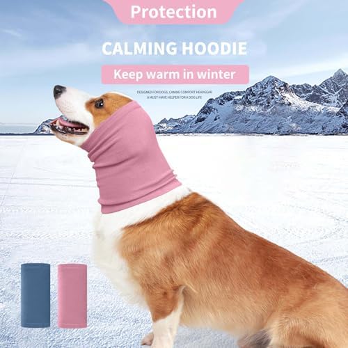 Nanaki Dog Calming Hoodie Dog Hematoma Ear Wraps for Dogs-Ear Protection | Dog Fireworks Ear Muffs Dog Head Warp Anxiety Relief,Dog Head Cover for Grooming and Force Drying Dog Ear Protector for Noise