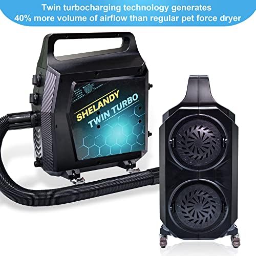SHELANDY Twin Turbo Pet Dog Grooming Dryer Blower