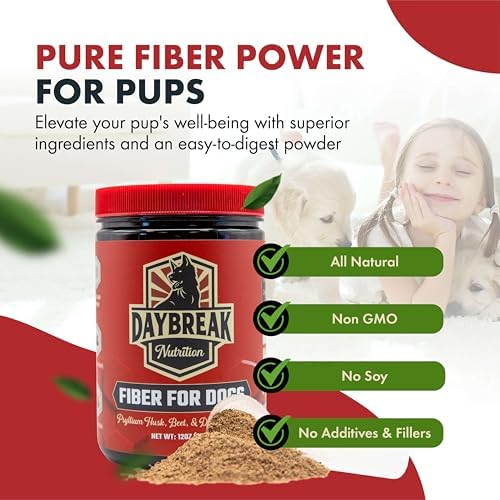 Daybreak Nutrition Fiber for Dogs Psyllium Husk Powder