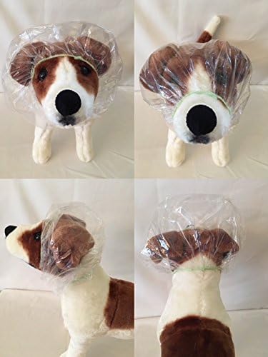 Disposable Pet Shower Caps, Shower, Raining, Swimming, Dogs, 1 Pack each(Large & Small)