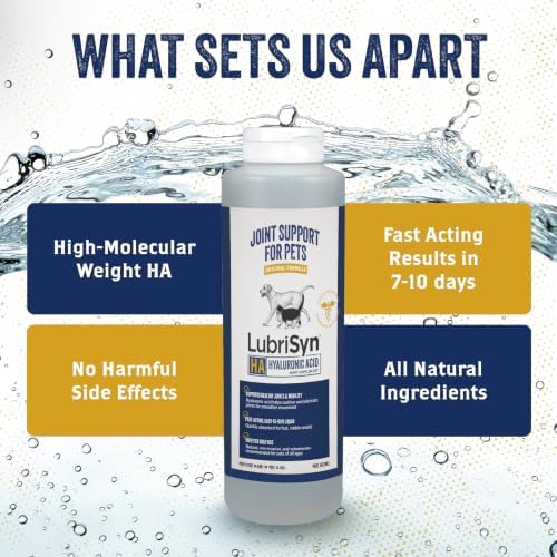 LubriSyn HA Hyaluronic Acid Hip & Joint Supplement for Dogs & Cats, 16 oz