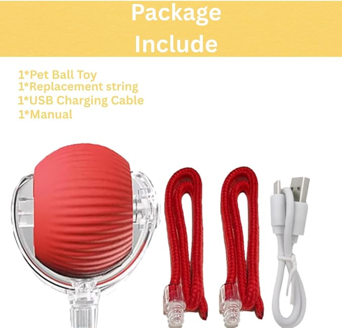 Interactive Cat Toy Ball – Automatic Self-Moving, Motion-Activated, USB-Rechargeable, Quiet LED Chase Modes, Indoor Exercise & Enrichment for Bored Cats & Kittens