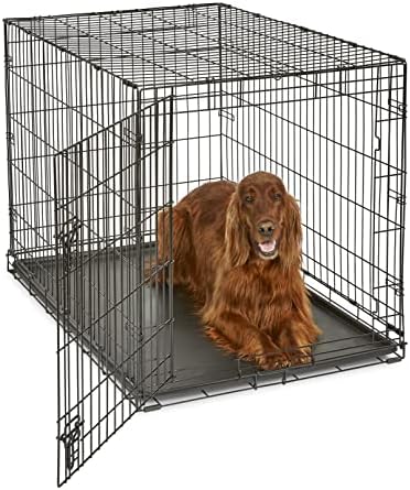 New World by Midwest 42-Inch Single Door Crate, for Large Breeds, 71-90 lbs