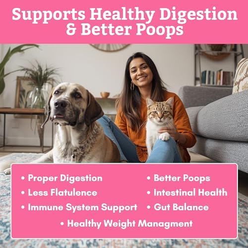 Probiotics for Dogs and Cats for Gut & Digestive Health, 2 Oz, 57 Scoops