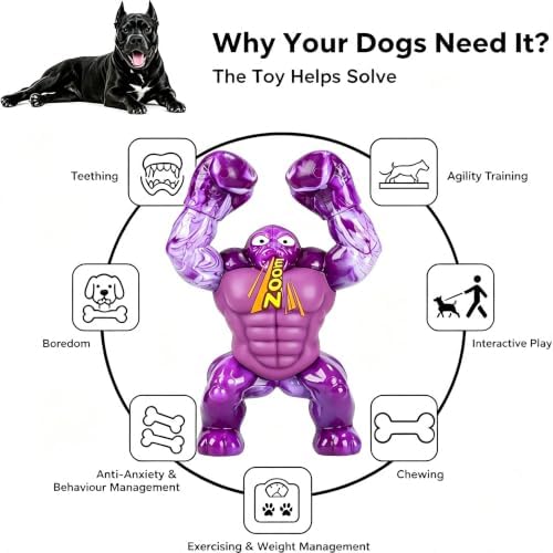 Furdog Dog Toys for Aggressive Chewers Indestructible Dog Toy for Large Dogs Tough Dog Toys to Keep Them Busy