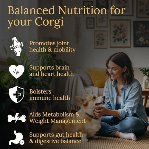 Multivitamins, Balanced Nutrition for Your Corgi, 90 Count, Made in the USA with Real Bacon