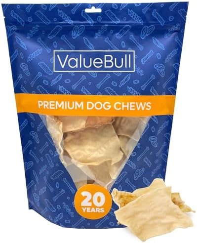 ValueBull USA Beef Collagen Chips Dog Chews, 50 Count
