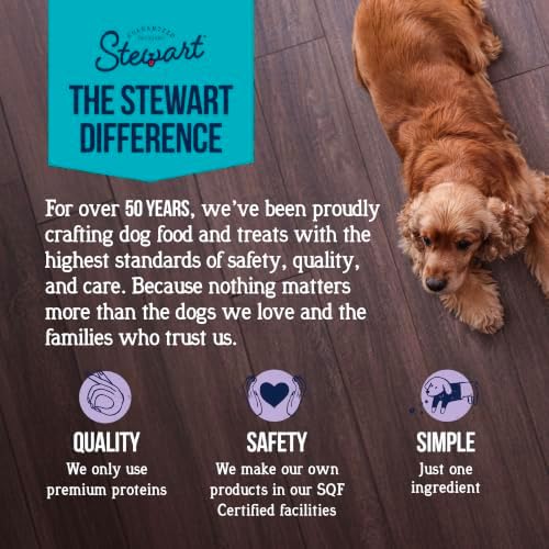 Stewart Freeze Dried Dog Treats, 100% Venison Liver, 3 oz Pouch