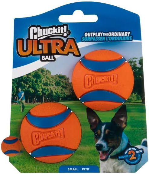 Chuckit! Ultra Ball Dog Toy, Balls for Dogs to Fetch, Durable Rubber, Small 2-inch (Pack of 24)