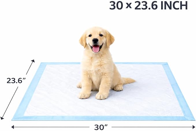 Extra Large Dog Pee Pads 50 Count, 30" x 23.6" Heavy Duty Puppy Training Pads, 5-Layer Leakproof Pet Potty Pads, Ultra Absorbent Large Dog Pads