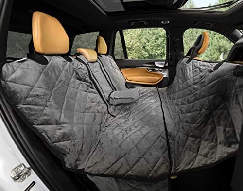 Plush Paws Velvet Convertible Rear Seat Cover - Regular London Grey