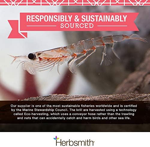 Herbsmith Pure Krill - Wild-Caught Antarctic Krill - Just 1 Ingredient - Astaxanthin for Dogs - Ready-to-Use Omega 3s – Alternative to Krill Oil for Dogs - 75g