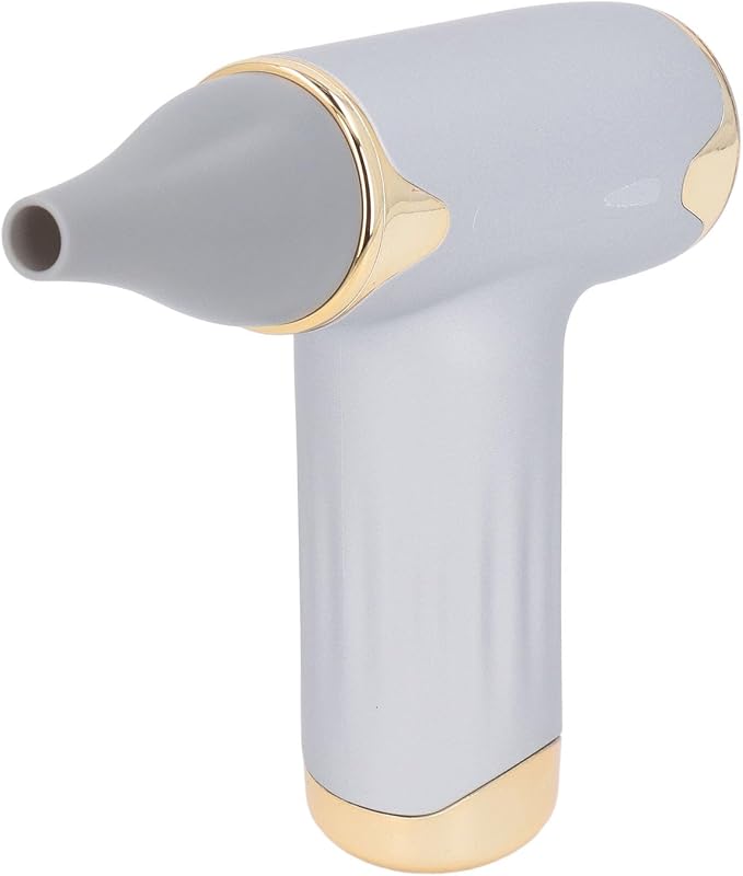 Tbest Pet Hair Dryer, High Speed 4 Levels Wind Bladeless 60W Electric Hair Dryer Handheld Dust Blower for Cats Dogs (Silver