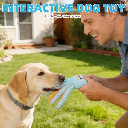 KOOLTAIL Squeaky Floating Dog Toys, 2-Pack, Octopus & Squid