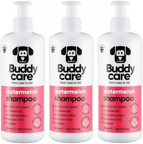 Watermelon Dog Shampoo by Buddycare | with Aloe Vera and Pro Vitamin B5 (50.72oz)