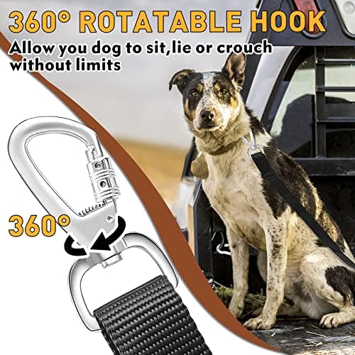 Snagle Paw Dog Leash for Truck Bed, Up to 150 lbs, for 2 Dogs