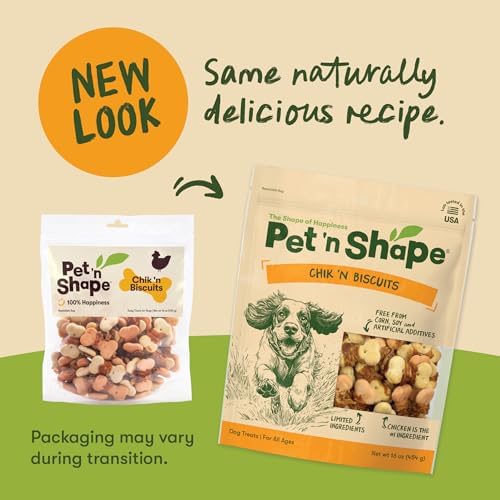 Pet 'n Shape Chik 'n Wrapped Biscuits – Jerky Dog Treats - 1 Pound