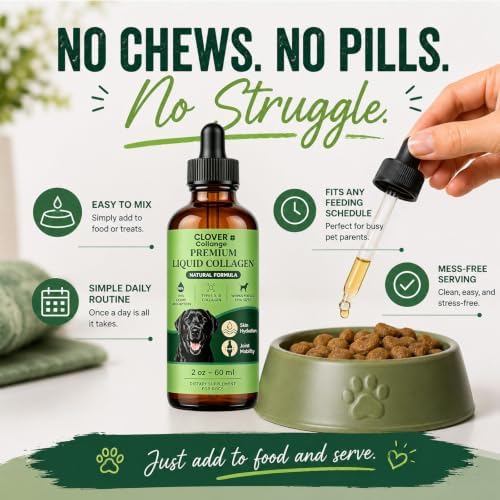 Tryclover Premium Liquid Collagen for Dogs