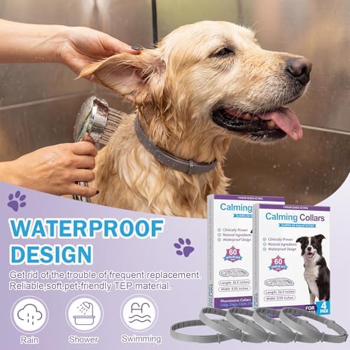 8 Pcs Calming Collar for Dogs with Natural Pheromone, 8-Pack, Small