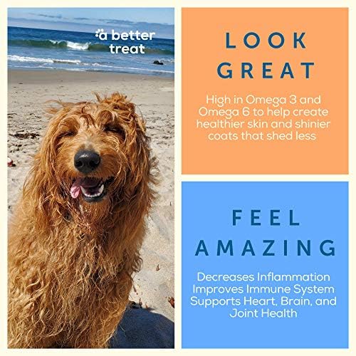A Better Treat – Freeze Dried Salmon Dog Treats, Wild Caught, Single Ingredient | Natural High Value | Gluten Free, Grain Free, High Protein, Diabetic Friendly | Natural Fish Oil | Made in the USA